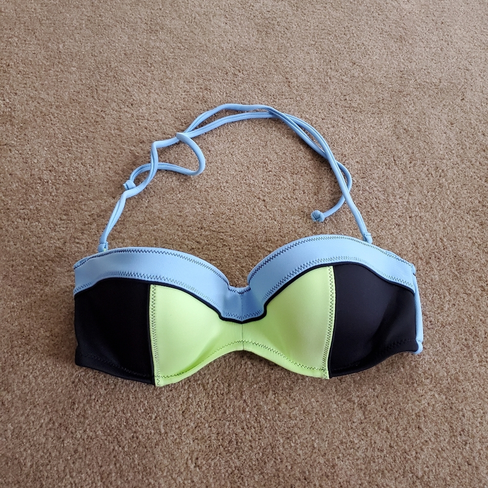 Victoria's secret bikini top colorblock Y2K